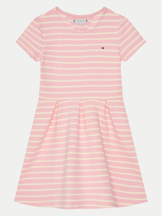 Tommy Hilfiger Sukienka codzienna KG0KG08339 M Różowy Slim Fit