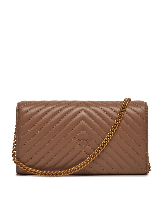 PINKO Pinko Ročna torba Love One Wallet C PW 24 PLTT 100062 A0GK Rjava