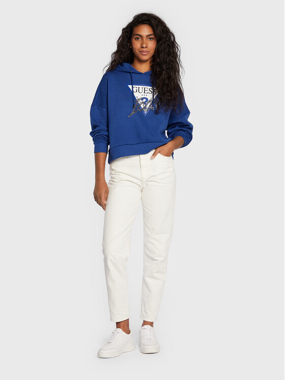 Felpa Icon W2BQ17 KB683 Blu Regular Fit