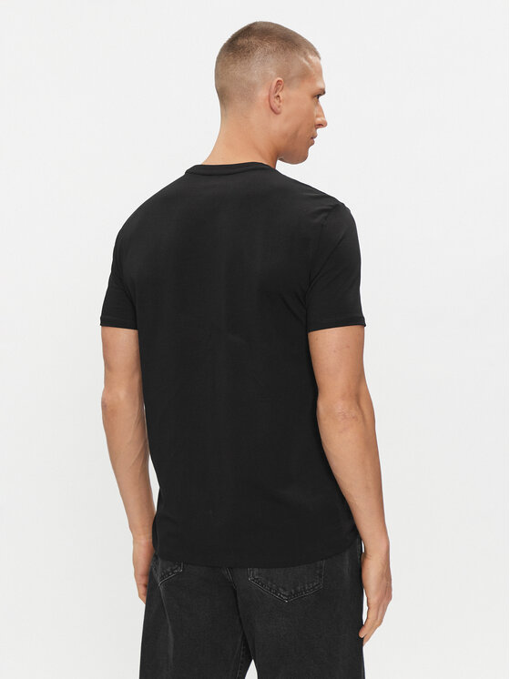 Armani Exchange Armani Exchange T-Shirt 3DZTJK ZJE6Z 1200 Czarny Regular Fit