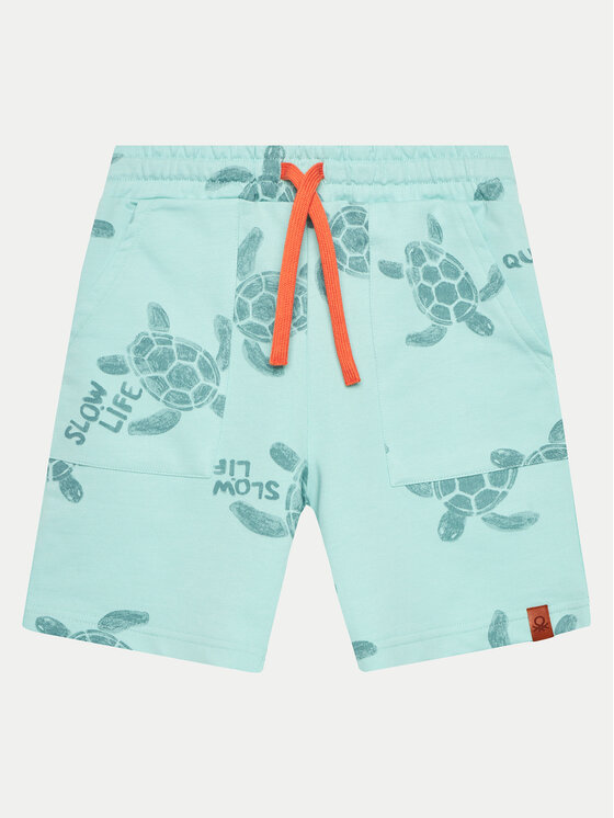 United Colors Of Benetton Pantaloni scurți sport 3H0FG901F Albastru Regular Fit