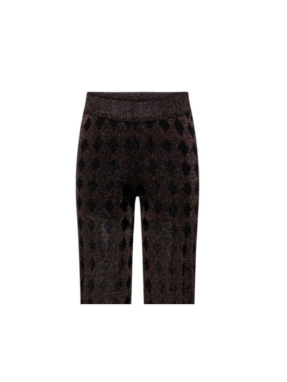 ONLY ONLY Παντελόνι γυναικείο Pantalone donna onlmalou glitter Μαύρο Regular Fit