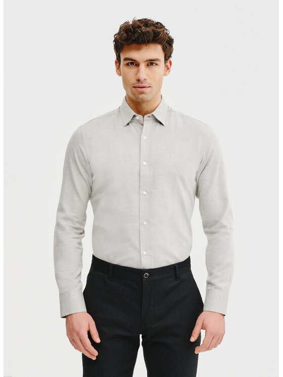 Pako Lorente Pako Lorente Koszula P25SN-1X-018 Zielony Slim Fit