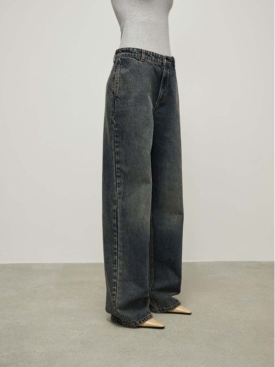 La Mania La Mania Jeansy EDGY Szary Classic Fit