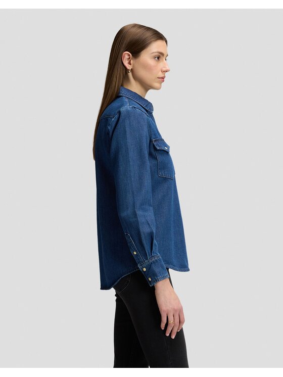Lee Lee Koszula REGULAR WESTERN SHIRT Niebieski Regular Fit