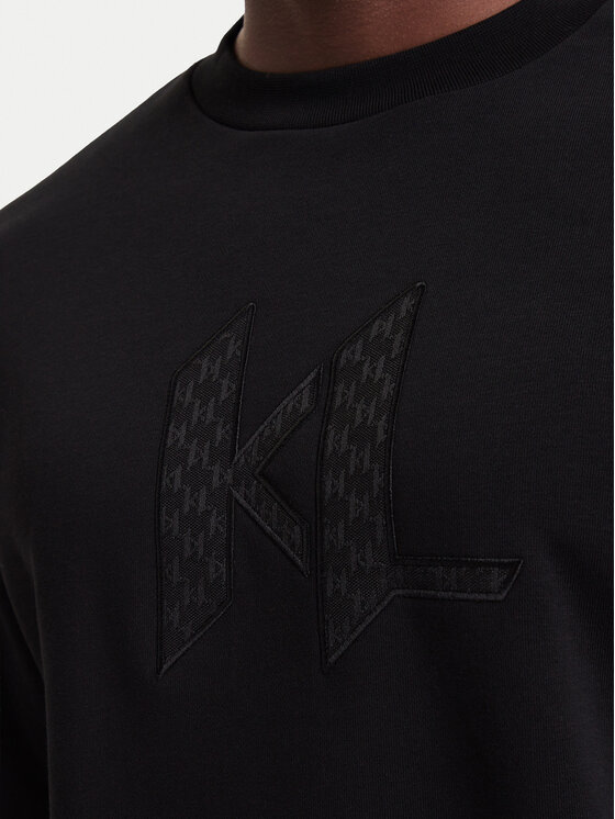 KARL LAGERFELD KARL LAGERFELD Bluza 705013 564910 Czarny Regular Fit