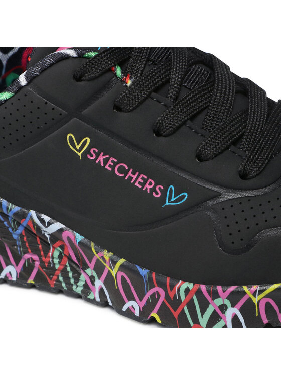 Skechers Skechers Sneakersy Uno Lite Lovely Luv 314976L/BKMT Černá
