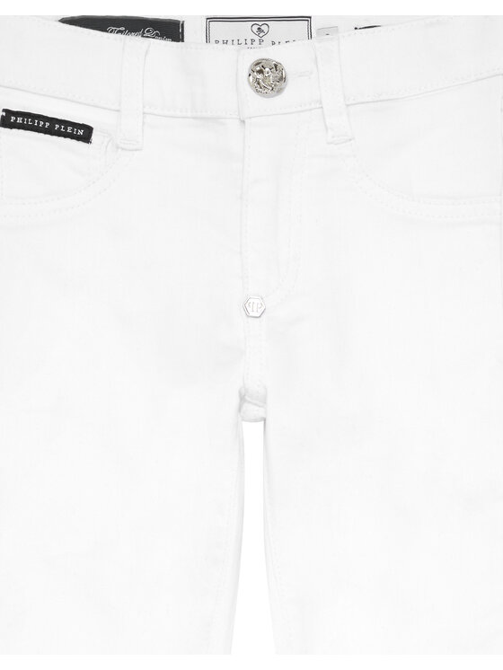 PHILIPP PLEIN PHILIPP PLEIN Jegginsy 28117 Biały Comfort Fit