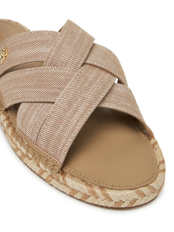 Tommy Hilfiger Tommy Hilfiger Espadryle Chambray Espadrille Mule FW0FW08501 Beżowy