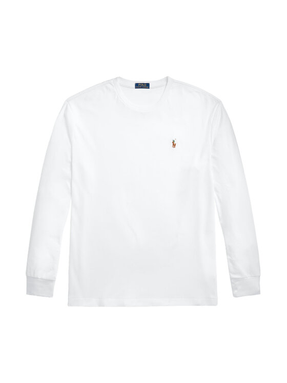 Polo Ralph Lauren Polo Ralph Lauren Majica dugih rukava 710760121 Bijela Slim Fit