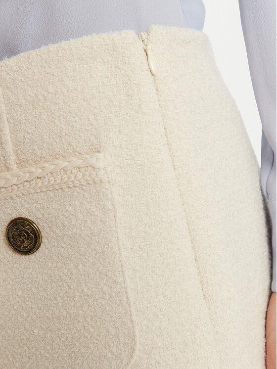 Marella Marella Minigonna Dancing 2513101044 Bianco Regular Fit