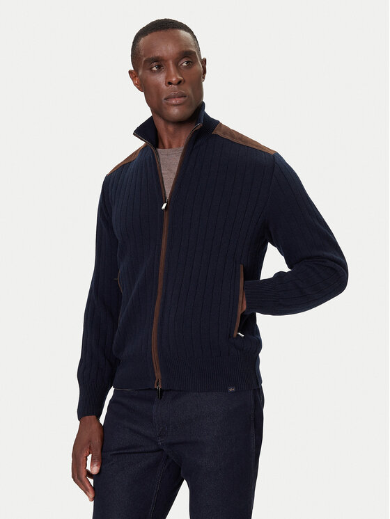 Paul&Shark Kardigán 15311210 Tmavomodrá Regular Fit