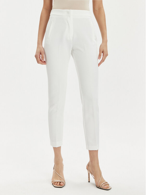 Kontatto Kontatto Pantaloni di tessuto CO901 Bianco Regular Fit