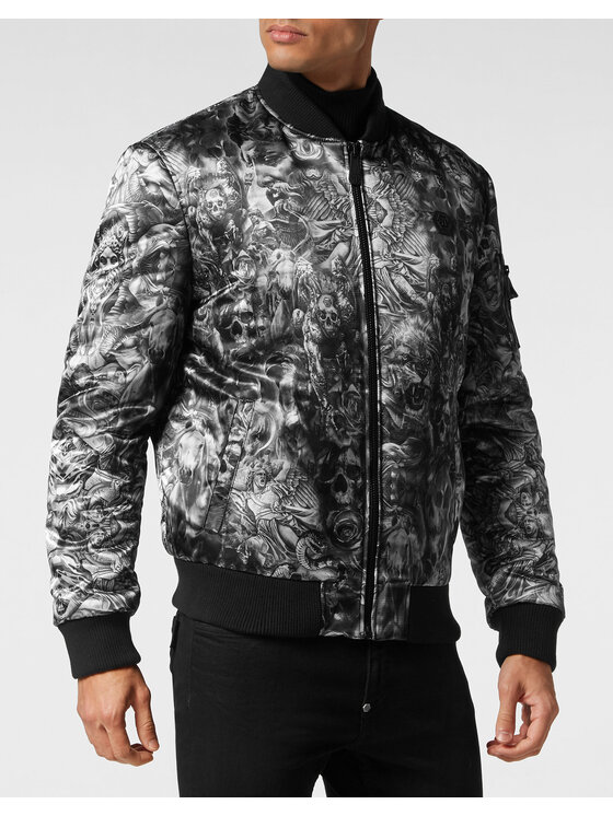 PHILIPP PLEIN PHILIPP PLEIN Bunda bomber 2615 Černá Regular Fit