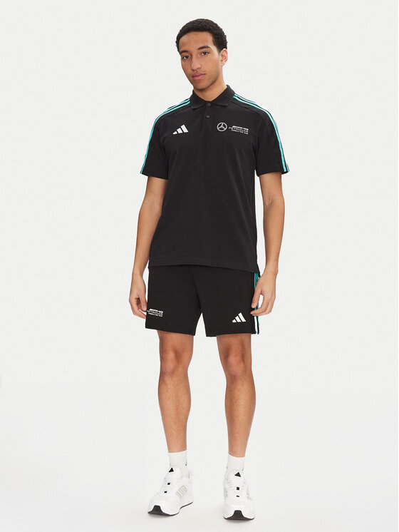 adidas adidas Polokošile Mercedes - AMG Petronas Formula One Team DNA JV5430 Černá Regular Fit