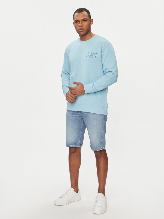 Lee Lee Mikina Wobbly 112349357 Modrá Regular Fit