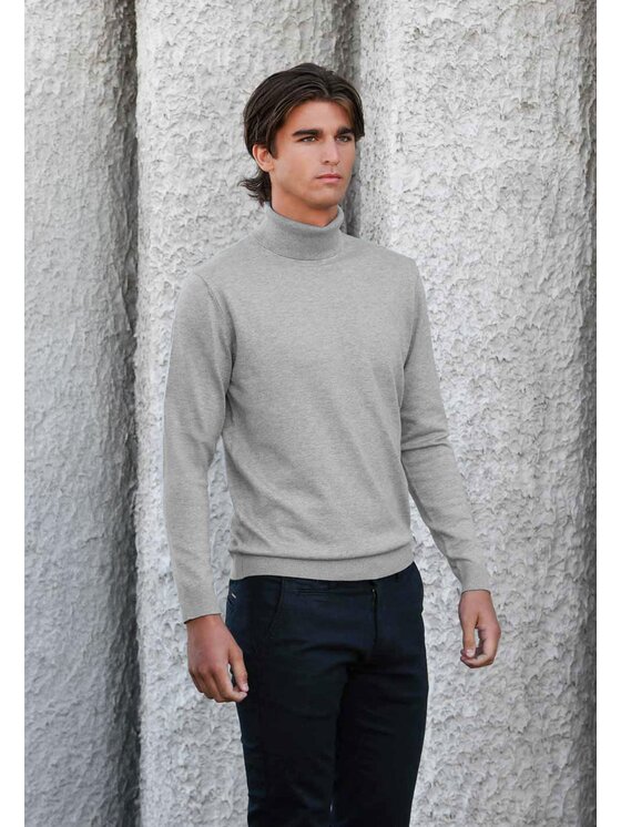 Volcano Volcano Sweter S-MAX Szary Regular Fit