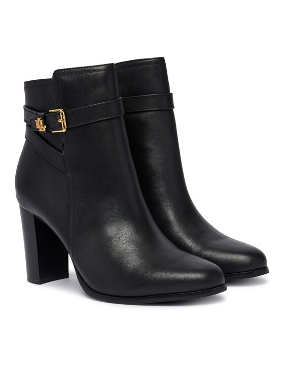 LAUREN RALPH LAUREN LAUREN RALPH LAUREN Stiefeletten Brooke II Calfskin Bootie Heel 802974475004 Schwarz