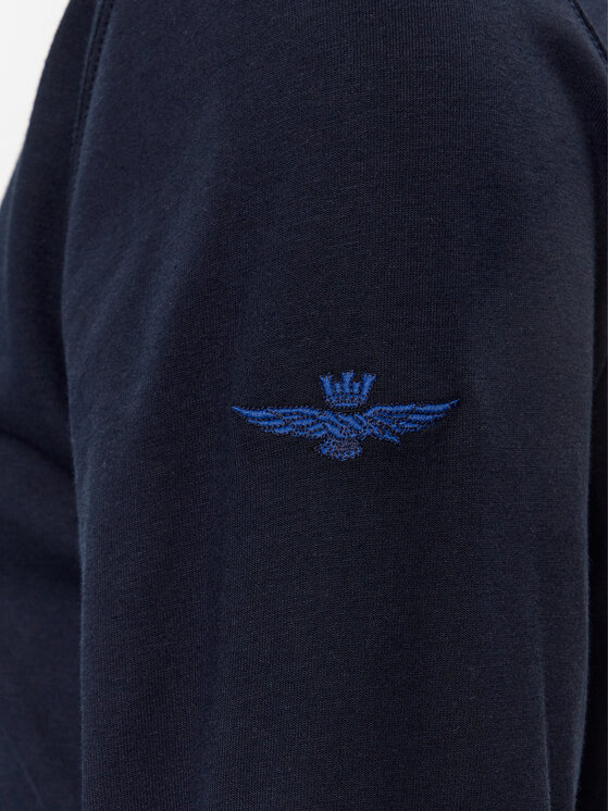 Aeronautica Militare Aeronautica Militare Marškinėliai ilgomis rankovėmis 232TS2132J609 Tamsiai mėlyna Regular Fit