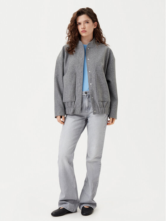 ONLY ONLY Преходно яке Nancy 15336622 Сив Regular Fit