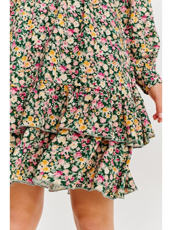 NAOKO NAOKO Sukienka codzienna Secret Garden Kolorowy Regular Fit