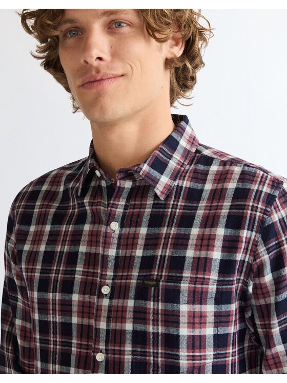 Wrangler Wrangler Koszula 1 PKT SHIRT Kolorowy Regular Fit