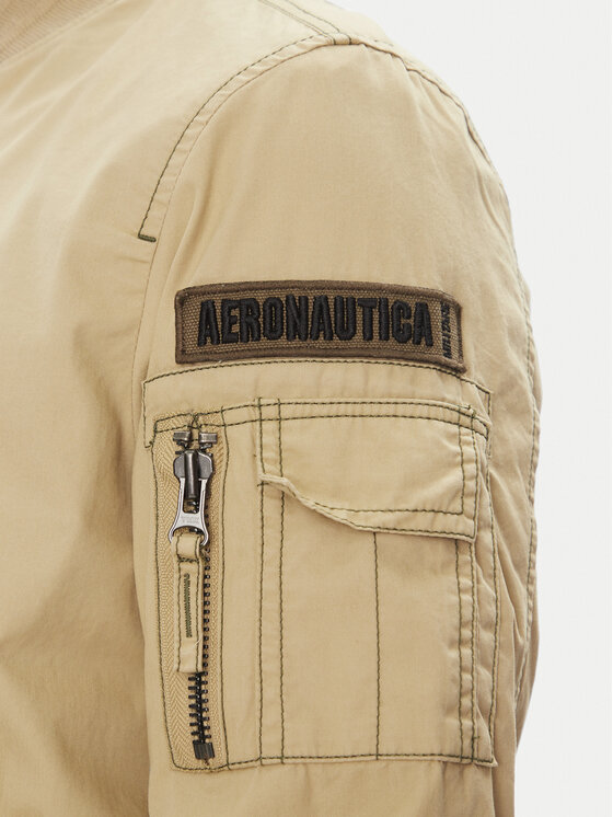 Aeronautica Militare Aeronautica Militare Μπόμπερ μπουφάν 251AB2216CT3501 Μπεζ Regular Fit