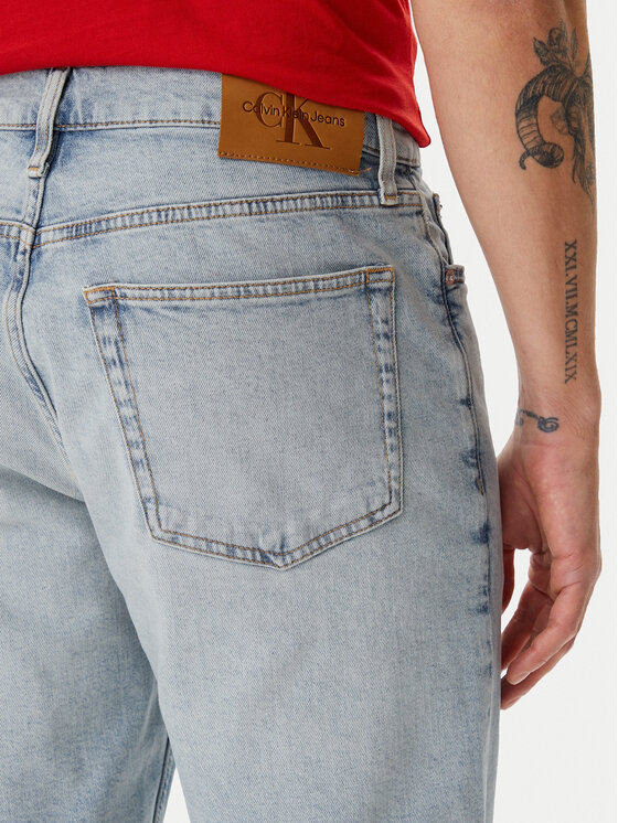 Calvin Klein Jeans Calvin Klein Jeans Jeans kratke hlače J30J327193 Modra Slim Fit