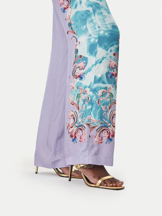 Versace Jeans Couture Versace Jeans Couture Pantaloni di tessuto 80HAA1P2 NS830 Turchese Regular Fit