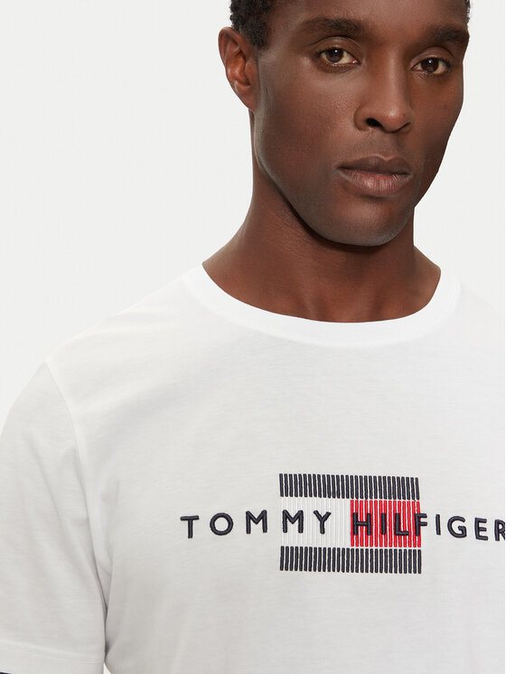 Tommy Hilfiger Tommy Hilfiger Tričko MW0MW36455 Biela Regular Fit