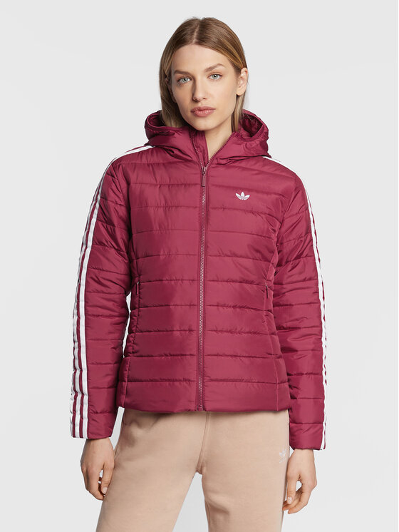 adidas adidas Kevad-sügis jope HS6769 Bordoopunane Slim Fit