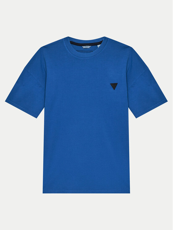Guess Tričko L4YI08 K8HM4 Modrá Regular Fit