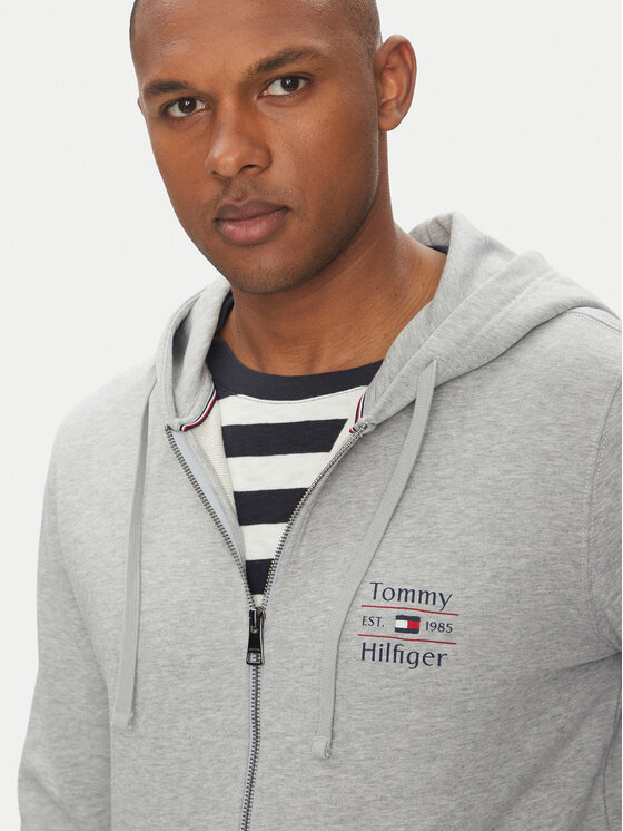 Tommy Hilfiger Tommy Hilfiger Mikina MW0MW39250 Šedá Regular Fit