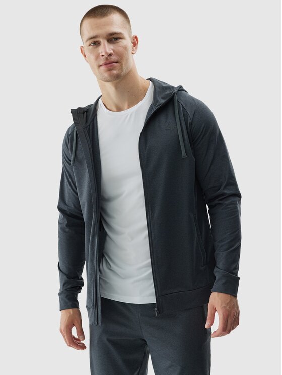 4F 4F Μπλούζα τεχνική 4FWAW24TFSWM403-22M Γκρι Regular Fit