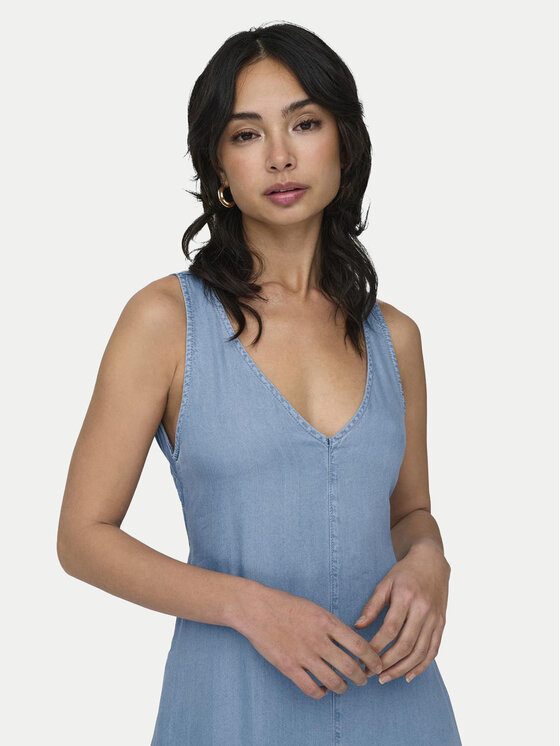 ONLY ONLY Rochie de vară Brighton 15318546 Albastru Loose Fit