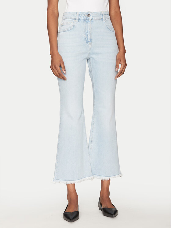 Marella Marella Farmer Fcrop 2513181114 Kék Flare Fit