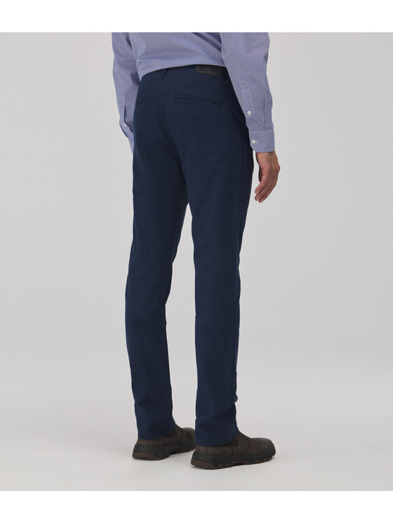 Lee Cooper Lee Cooper Spodnie materiałowe LUKAS Granatowy Straight Leg