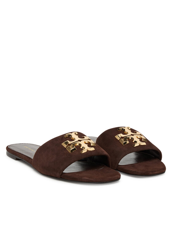 Tory Burch Tory Burch Natikači Eleanor Slide 174839 Rjava