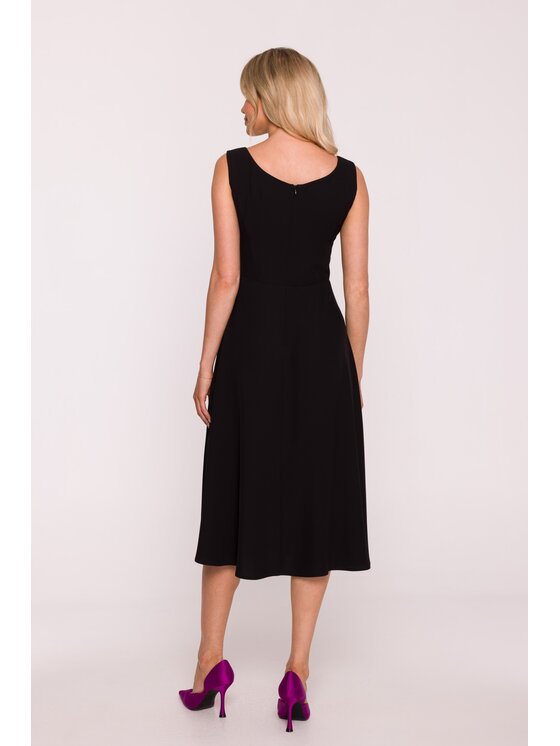 Stylove Stylove Sukienka codzienna s424 Czarny A-Line Fit