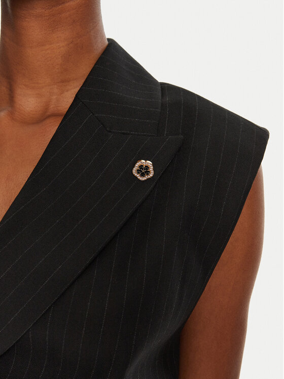 Bruuns Bazaar Bruuns Bazaar Vestă elegantă Berin BBW4113 Negru Regular Fit