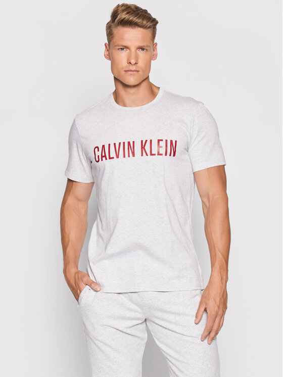 Calvin Klein Underwear T-Shirt 000NM1959E Szary Regular Fit