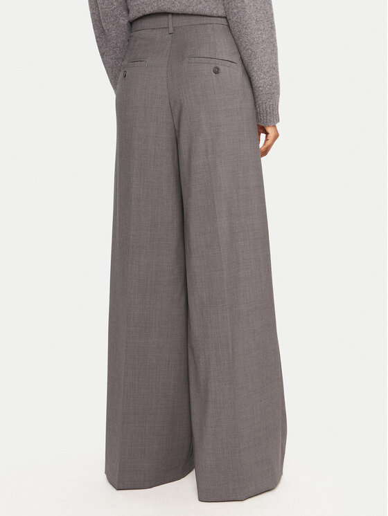 Weekend Max Mara Weekend Max Mara Palazzo kalhoty Adelfi 2525136072 Šedá Wide Leg