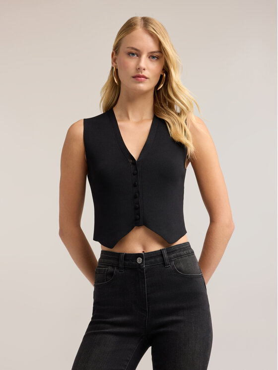 Motivi Motivi Sweter M377W004087N033 Czarny Slim Fit