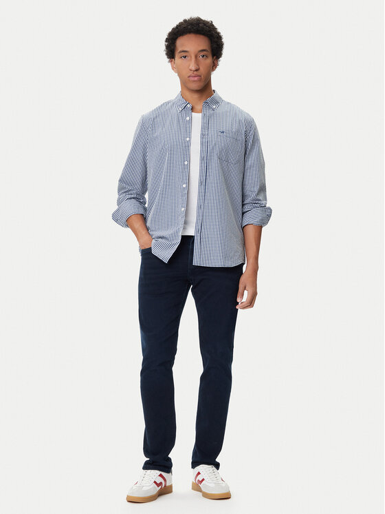 Mustang Mustang Camicia Chester 1016947 Blu Regular Fit