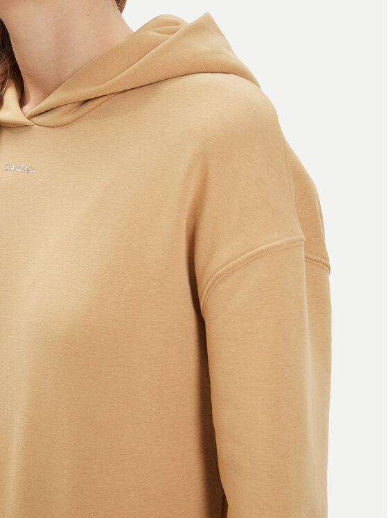 Calvin Klein Calvin Klein Bluza Nano Logo K20K207202 Beżowy Relaxed Fit