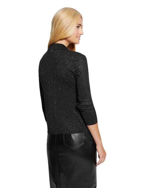 Guess Guess Kardigan Cardigan donna giovanna Czarny Regular Fit