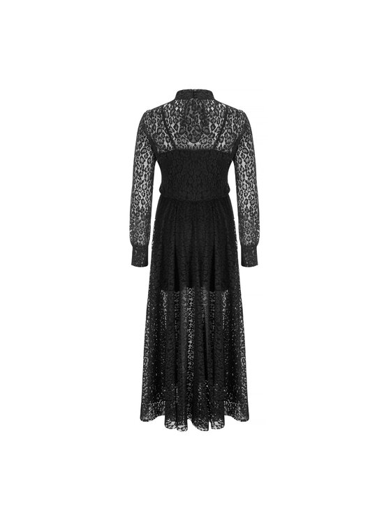 La Mania La Mania Sukienka codzienna MAHL Czarny Classic Fit