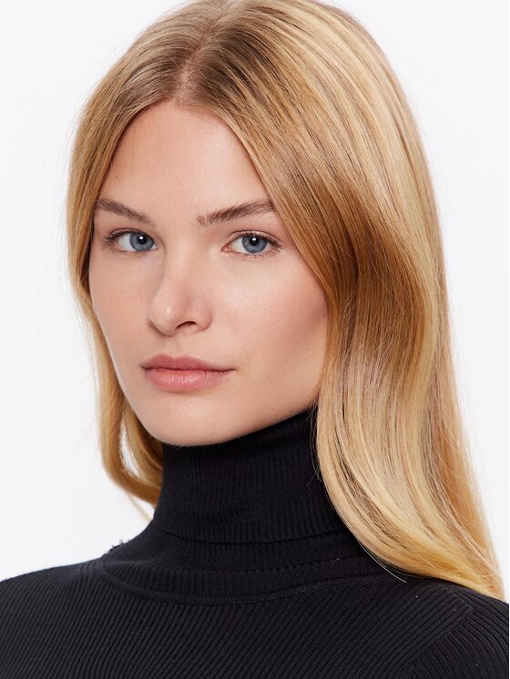 Calvin Klein Jeans Calvin Klein Jeans Džemper haljina J20J221690 Crna Slim Fit