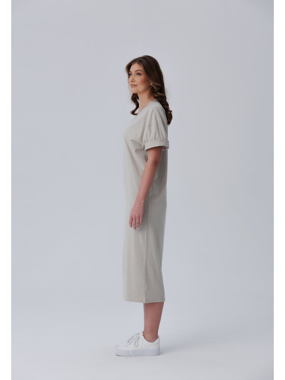 LAURELLA LAURELLA Sukienka codzienna 4SS231 Beżowy Regular Fit