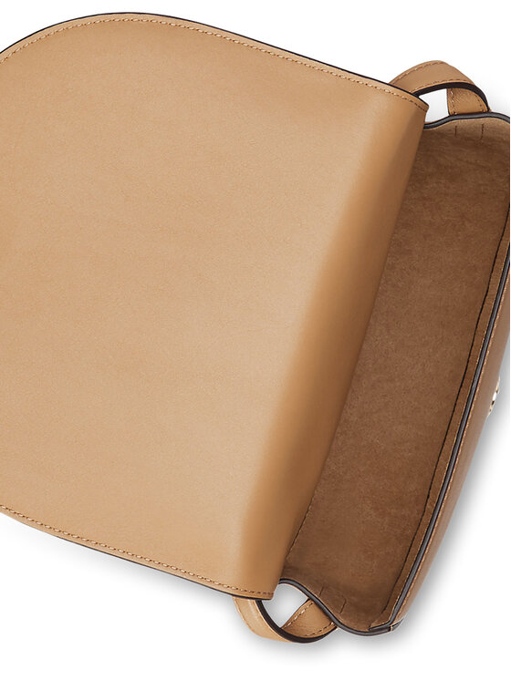 LAUREN RALPH LAUREN LAUREN RALPH LAUREN Ročna torba Witley Leather Medium Embossed Logo Crossbody Bag 431950130008 Rjava